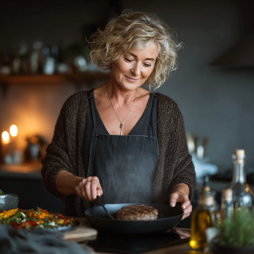 Familie de seniori bucurându-se de o masă sănătoasă